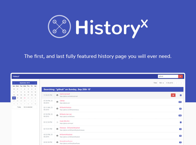 HistoryX for Chrome